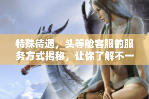 特殊待遇，头等舱客服的服务方式揭秘，让你了解不一样的乘机体验