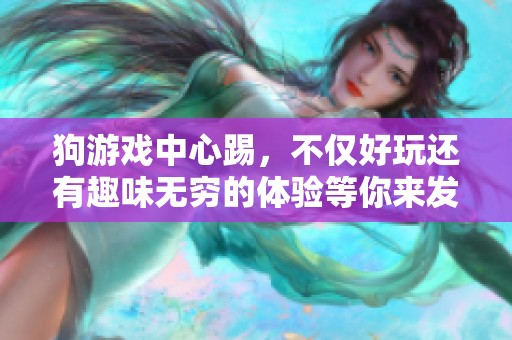 狗游戏中心踢，不仅好玩还有趣味无穷的体验等你来发现