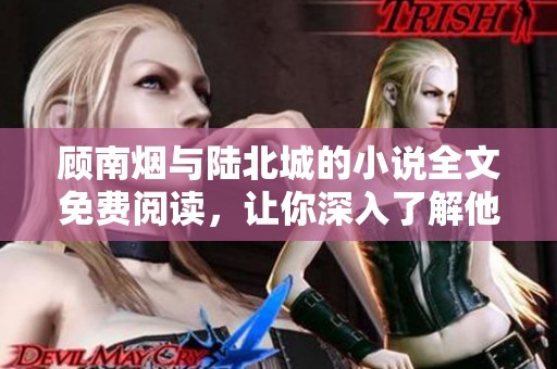 顾南烟与陆北城的小说全文免费阅读，让你深入了解他们的故事与情感