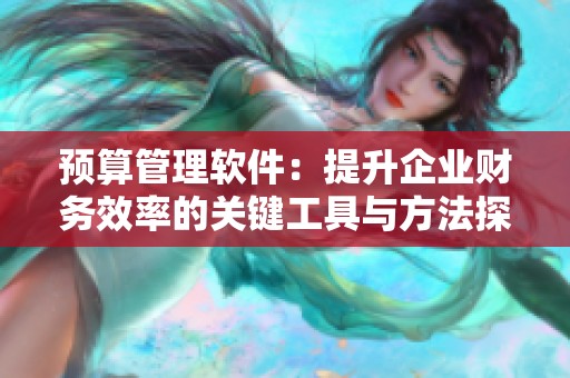 预算管理软件：提升企业财务效率的关键工具与方法探讨