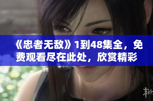 《忠者无敌》1到48集全，免费观看尽在此处，欣赏精彩剧情吧