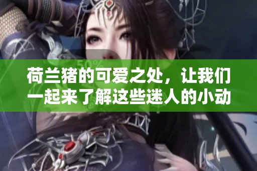 荷兰猪的可爱之处，让我们一起来了解这些迷人的小动物