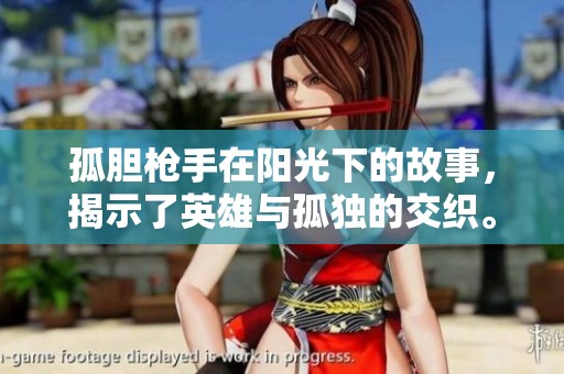 孤胆枪手在阳光下的故事，揭示了英雄与孤独的交织。