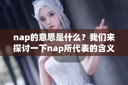 nap的意思是什么？我们来探讨一下nap所代表的含义。