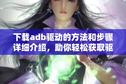 下载adb驱动的方法和步骤详细介绍，助你轻松获取驱动程序