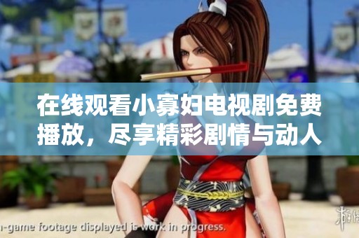 在线观看小寡妇电视剧免费播放，尽享精彩剧情与动人故事