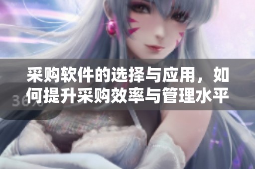 采购软件的选择与应用，如何提升采购效率与管理水平