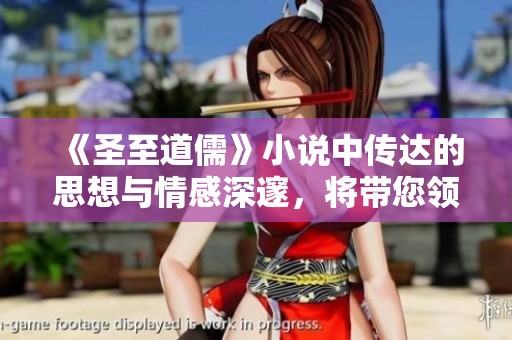 《圣至道儒》小说中传达的思想与情感深邃，将带您领略全新的人生智慧