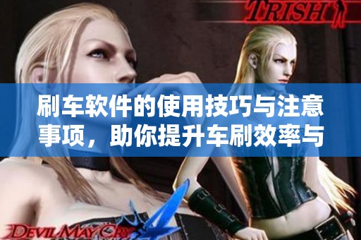 刷车软件的使用技巧与注意事项，助你提升车刷效率与安全性
