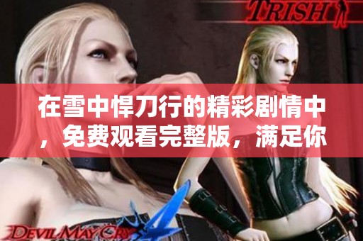 在雪中悍刀行的精彩剧情中，免费观看完整版，满足你的观看需求。