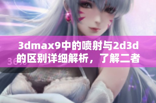 **max9中的喷射与2d**的区别详细解析，了解二者的不同之处