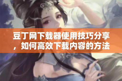 豆丁网下载器使用技巧分享，如何高效下载内容的方法揭秘