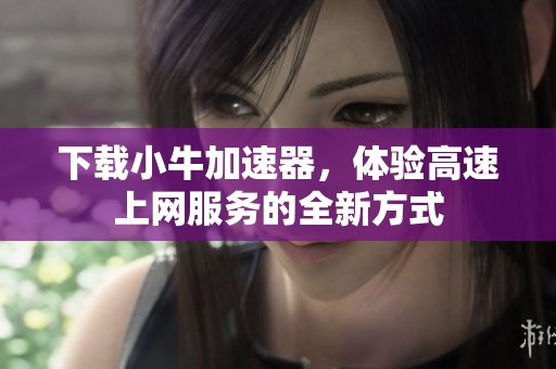 下载小牛加速器，体验高速上网服务的全新方式