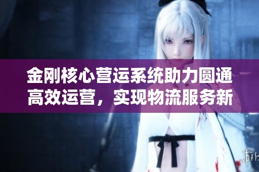 金刚核心营运系统助力圆通高效运营，实现物流服务新突破