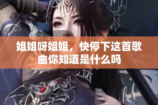 姐姐呀姐姐，快停下这首歌曲你知道是什么吗