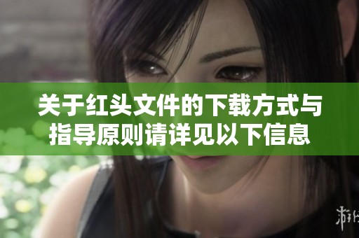 关于红头文件的下载方式与指导原则请详见以下信息