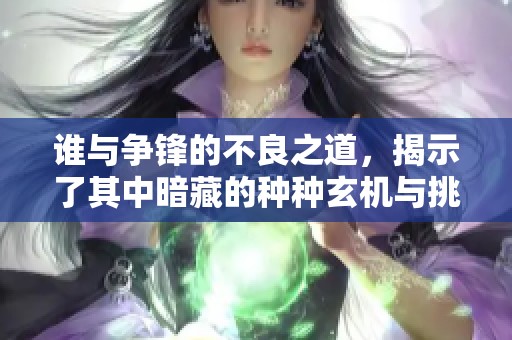 谁与争锋的不良之道，揭示了其中暗藏的种种玄机与挑战