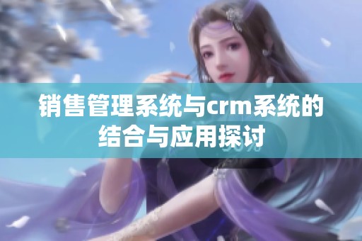 销售管理系统与crm系统的结合与应用探讨