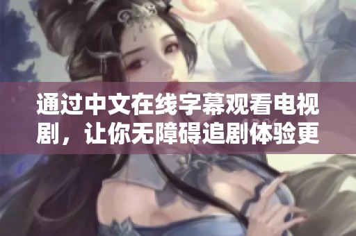 通过中文在线字幕观看电视剧，让你无障碍追剧体验更顺畅！
