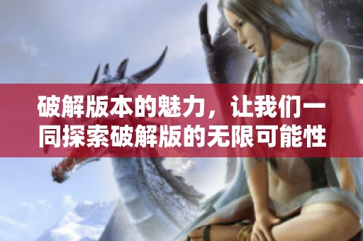 破解版本的魅力，让我们一同探索破解版的无限可能性