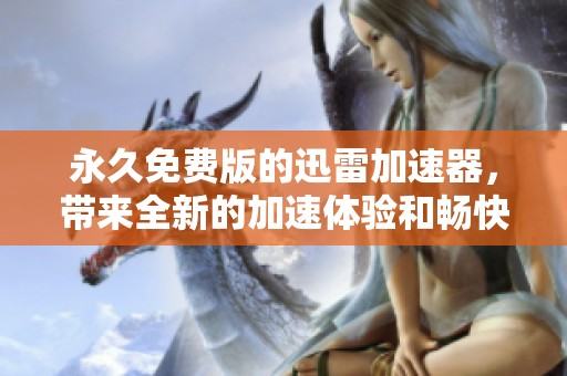 永久免费版的迅雷加速器，带来全新的加速体验和畅快下载服务