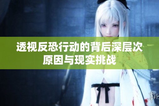透视反恐行动的背后深层次原因与现实挑战