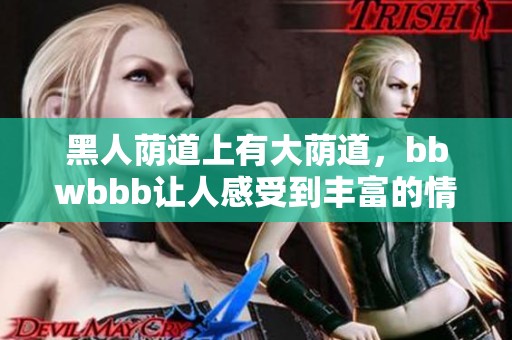 黑人荫道上有大荫道，bbwbbb让人感受到丰富的情感与文化