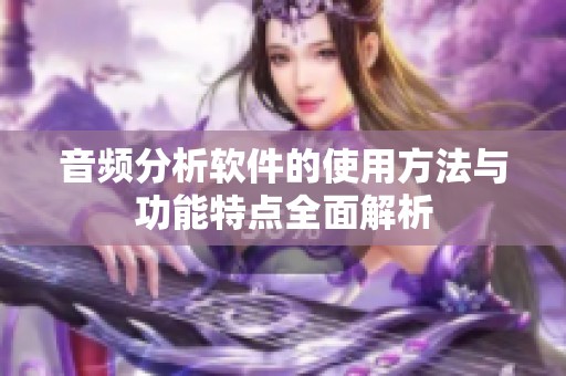 音频分析软件的使用方法与功能特点全面解析