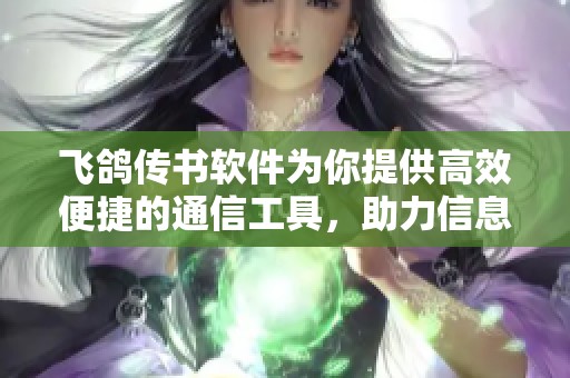 飞鸽传书软件为你提供高效便捷的通信工具，助力信息快速畅通