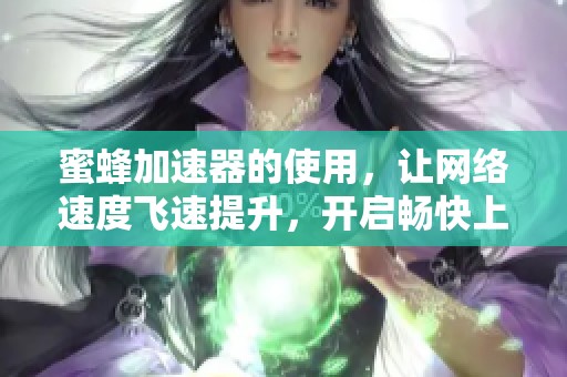 蜜蜂加速器的使用，让网络速度飞速提升，开启畅快上网时代