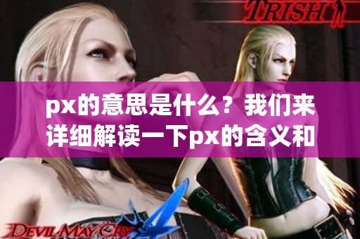 px的意思是什么？我们来详细解读一下px的含义和用法。