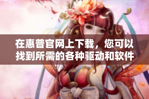 在惠普官网上下载，您可以找到所需的各种驱动和软件资源。
