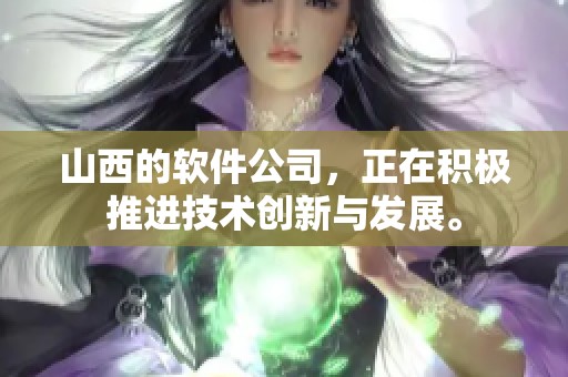 山西的软件公司，正在积极推进技术创新与发展。
