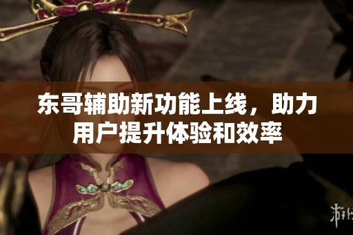 东哥辅助新功能上线，助力用户提升体验和效率