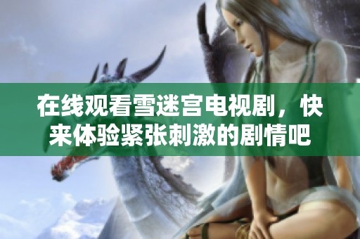 在线观看雪迷宫电视剧，快来体验紧张刺激的剧情吧