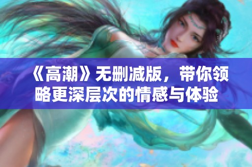 《高潮》无删减版，带你领略更深层次的情感与体验
