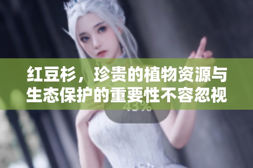 红豆杉，珍贵的植物资源与生态保护的重要性不容忽视