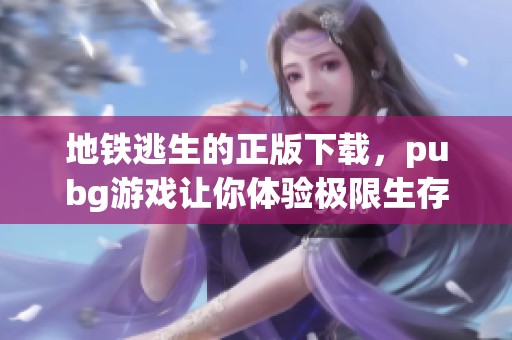 地铁逃生的正版下载，pubg游戏让你体验极限生存挑战