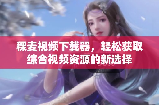 稞麦视频下载器，轻松获取综合视频资源的新选择