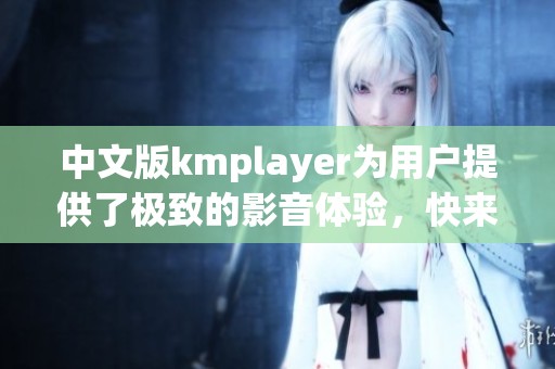 中文版kmplayer为用户提供了极致的影音体验，快来下载使用吧