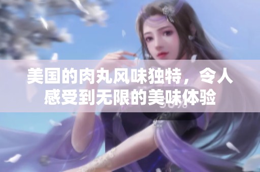 美国的肉丸风味独特，令人感受到无限的美味体验