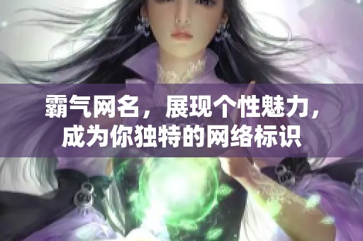 霸气网名，展现个性魅力，成为你独特的网络标识