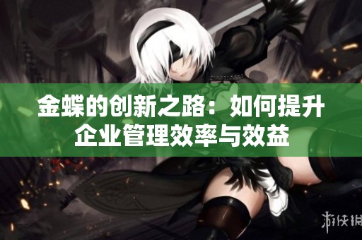 金蝶的创新之路：如何提升企业管理效率与效益