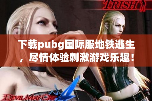 下载pubg国际服地铁逃生，尽情体验刺激游戏乐趣！