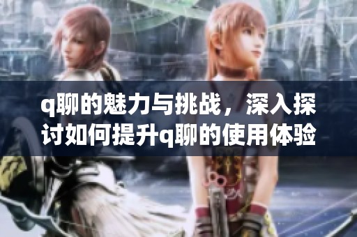 q聊的魅力与挑战，深入探讨如何提升q聊的使用体验与乐趣