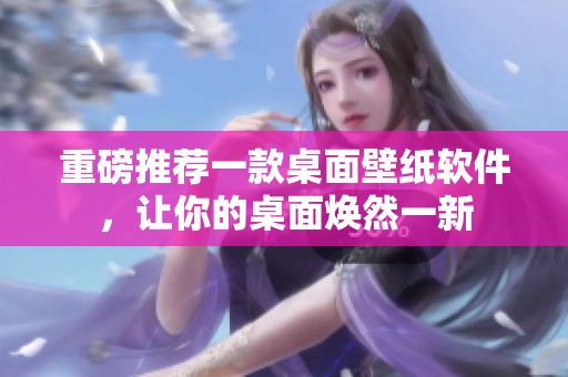 重磅推荐一款桌面壁纸软件，让你的桌面焕然一新