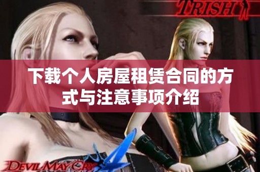 下载个人房屋租赁合同的方式与注意事项介绍