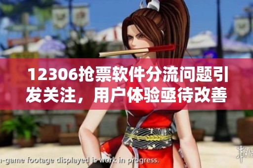 12306抢票软件分流问题引发关注，用户体验亟待改善和提升