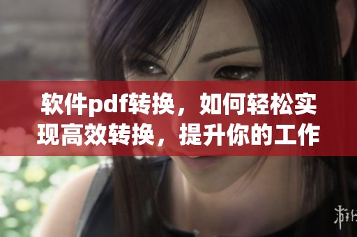 软件pdf转换，如何轻松实现高效转换，提升你的工作效率