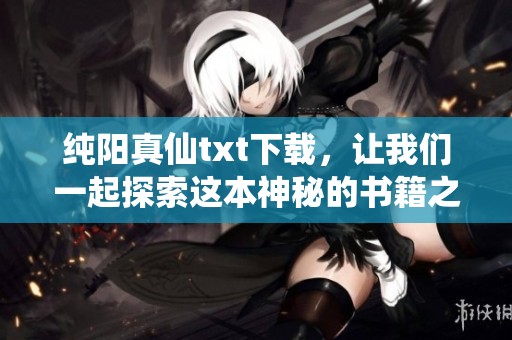 纯阳真仙txt下载，让我们一起探索这本神秘的书籍之旅吧